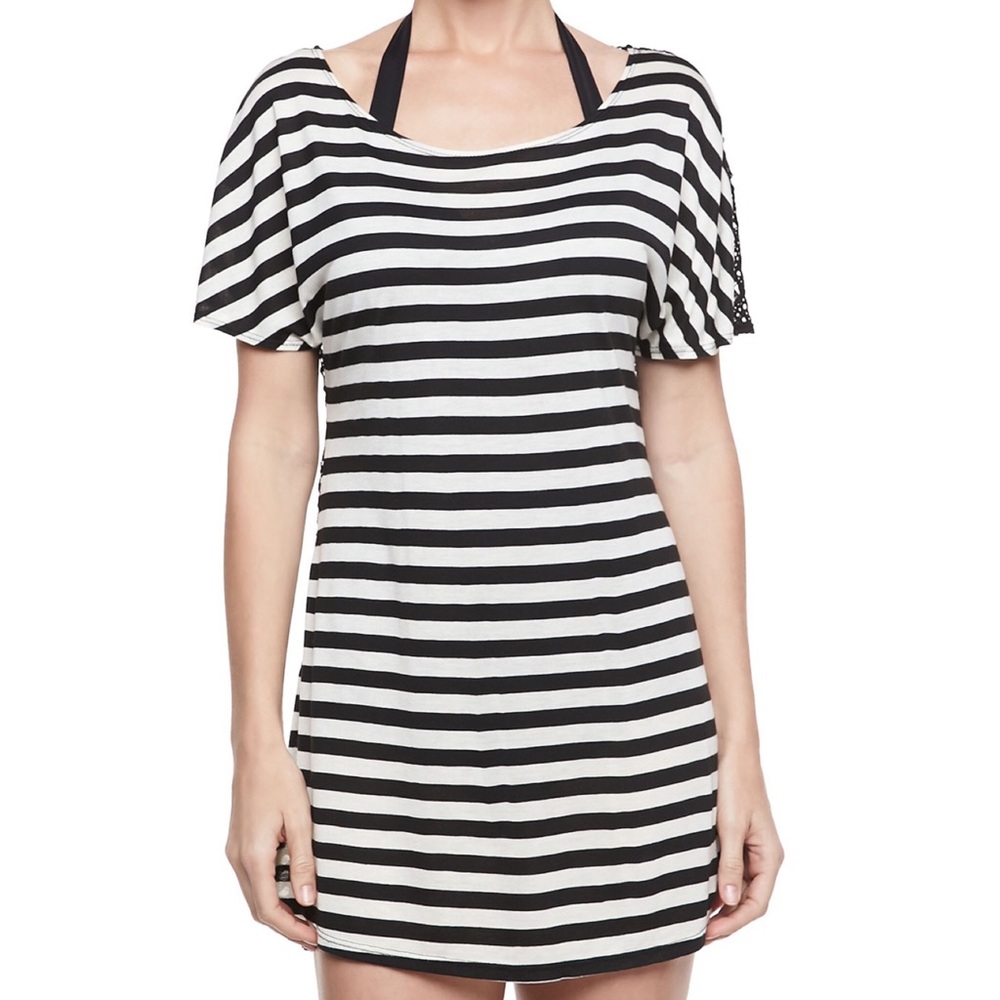 Ella Moss Swim Cabana-Stripe Net-Back Coverups - Picture 4 of 9